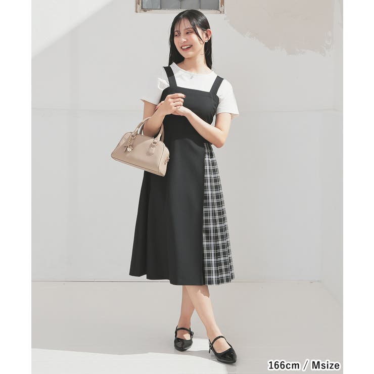 ワンピース ジャンパースカート ノースリーブ | Honeys | 詳細画像2 