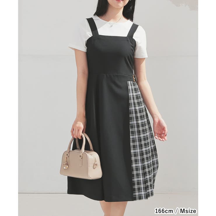 ワンピース ジャンパースカート ノースリーブ | Honeys | 詳細画像4 