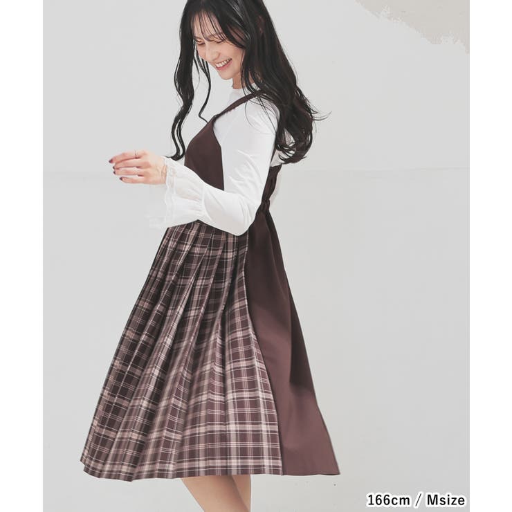 ワンピース ジャンパースカート ノースリーブ | Honeys | 詳細画像9 