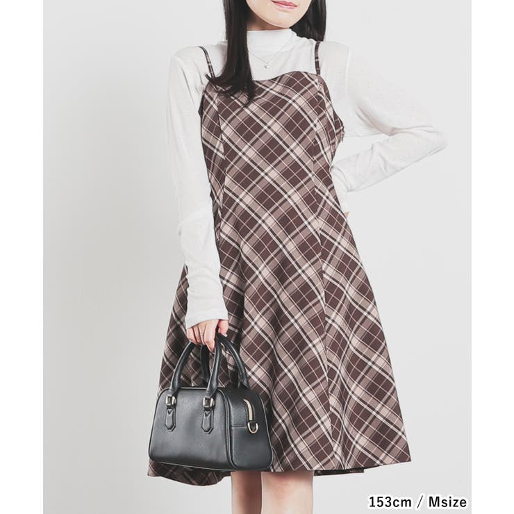 ワンピース キャミワンピース ノースリーブ[品番：HNSW0011249