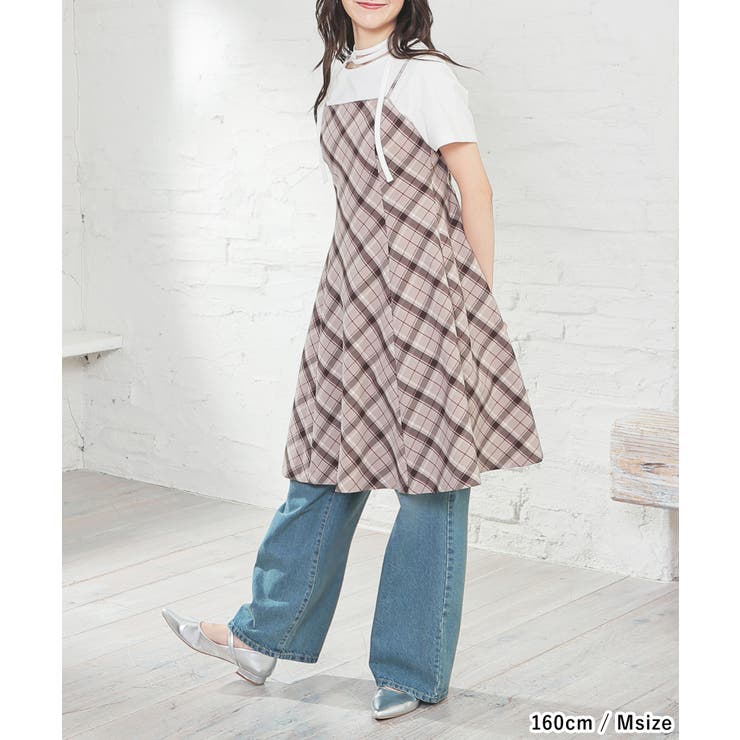 ワンピース キャミワンピース ノースリーブ[品番：HNSW0011249