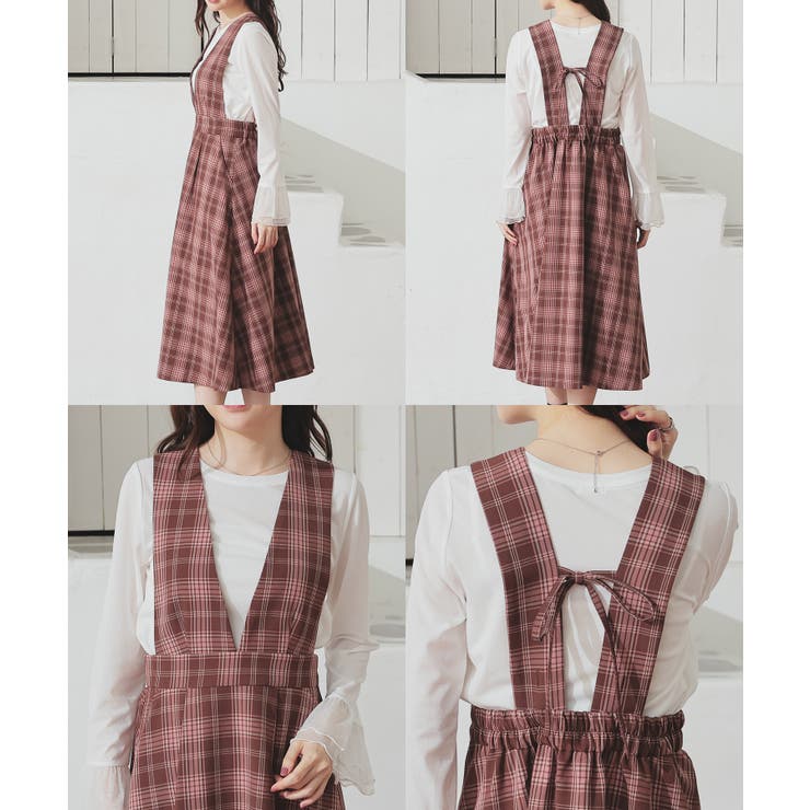 ワンピース ジャンスカ ノースリーブ | Honeys | 詳細画像14 