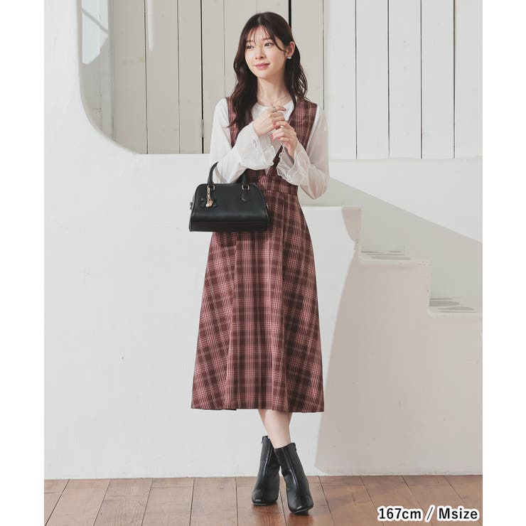 ワンピース ジャンスカ ノースリーブ | Honeys | 詳細画像5 