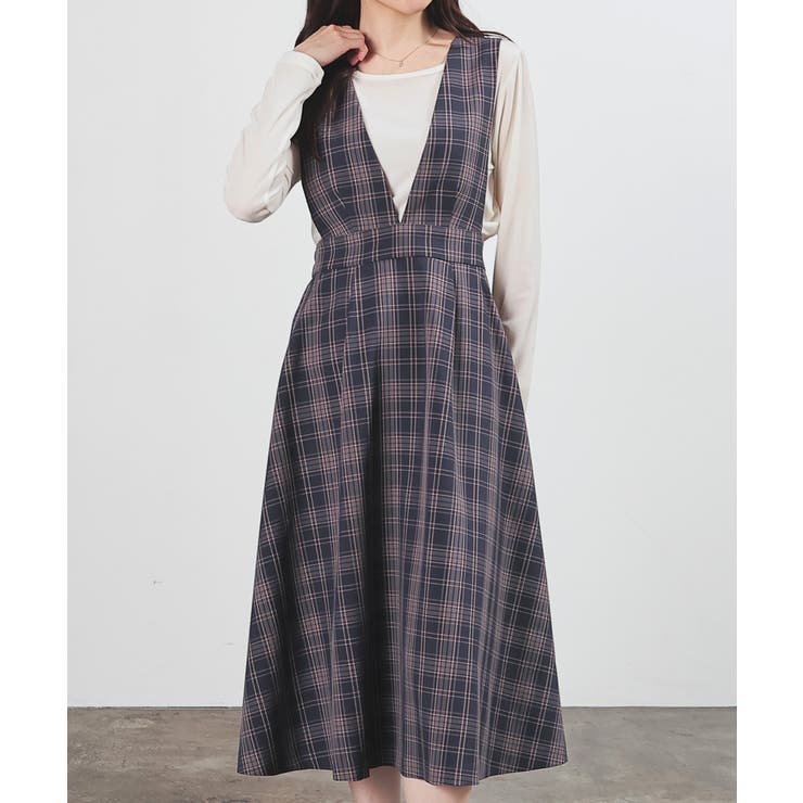 コンチェック | ワンピース ジャンスカ ノースリーブ | Honeys