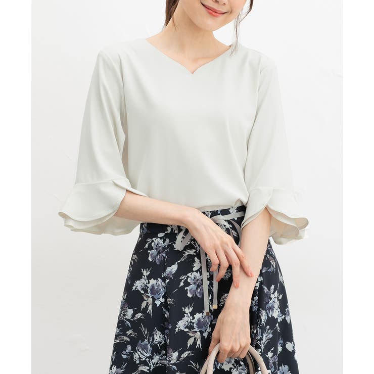 アイボリー | トップス ブラウス 大きいサイズ | Honeys