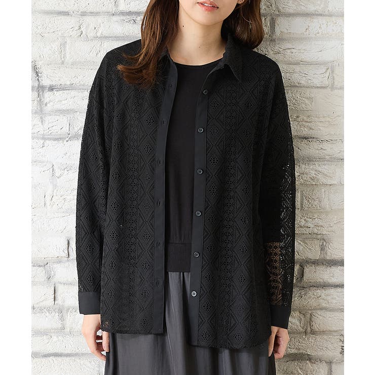 ブラック | トップス シャツ ブラウス | Honeys