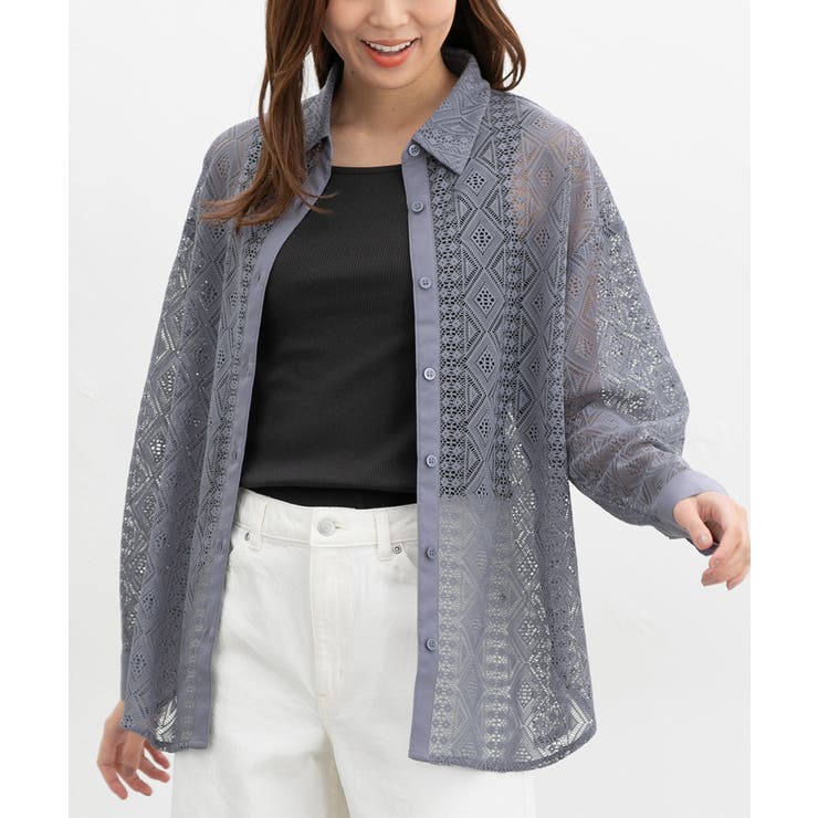 ダークブルー | トップス シャツ ブラウス | Honeys