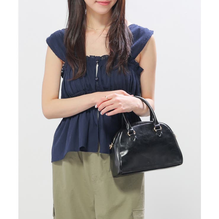 ネイビー | トップス ブラウス ノースリーブ | Honeys