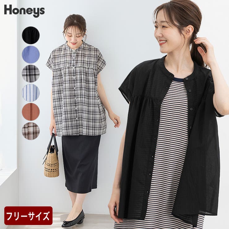 トップス ブラウス ノースリーブ | Honeys | 詳細画像1 