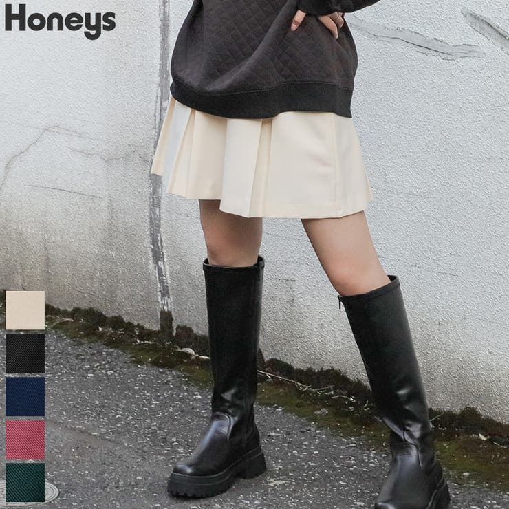 Honeys レザースカート ミニ