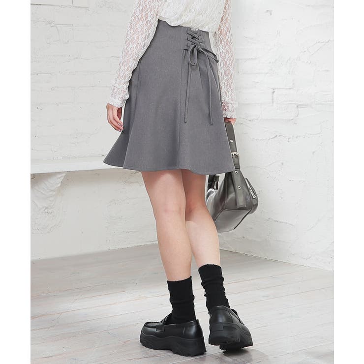 杢チャコール | ボトムス スカート ミニスカート | Honeys