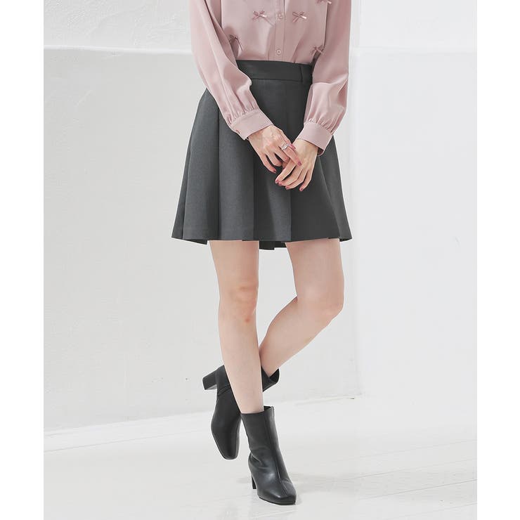 杢チャコール | ボトムス スカート ミニスカート | Honeys