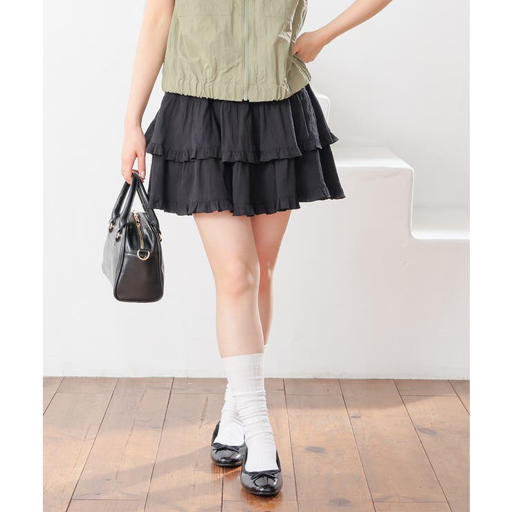 ブラック | ボトムス スカート ミニスカート | Honeys