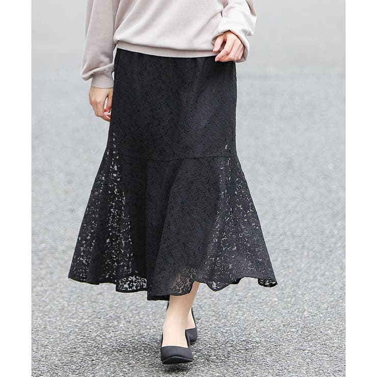 ブラック | トップス スカート マーメイドスカート | Honeys