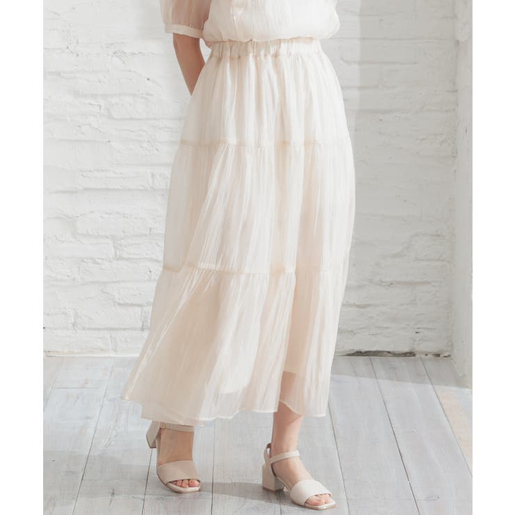 アイボリー | ボトムス スカート ロングスカート | Honeys
