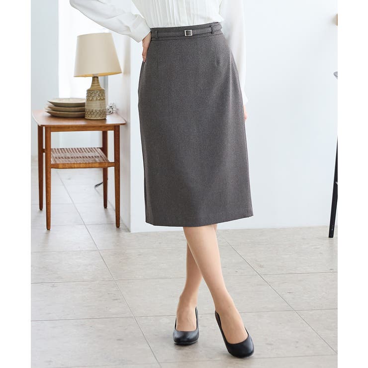 杢チャコール | ボトムス スカート ひざ丈 | Honeys