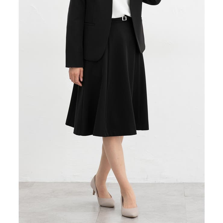 ブラック | ボトムス スカート ひざ丈 | Honeys