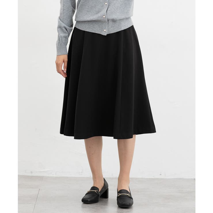 ブラック | ボトムス スカート ひざ丈 | Honeys
