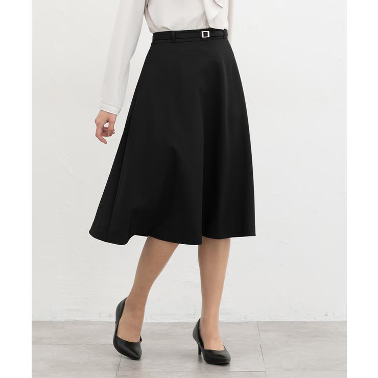 ブラック | ボトムス スカート フレアスカート | Honeys