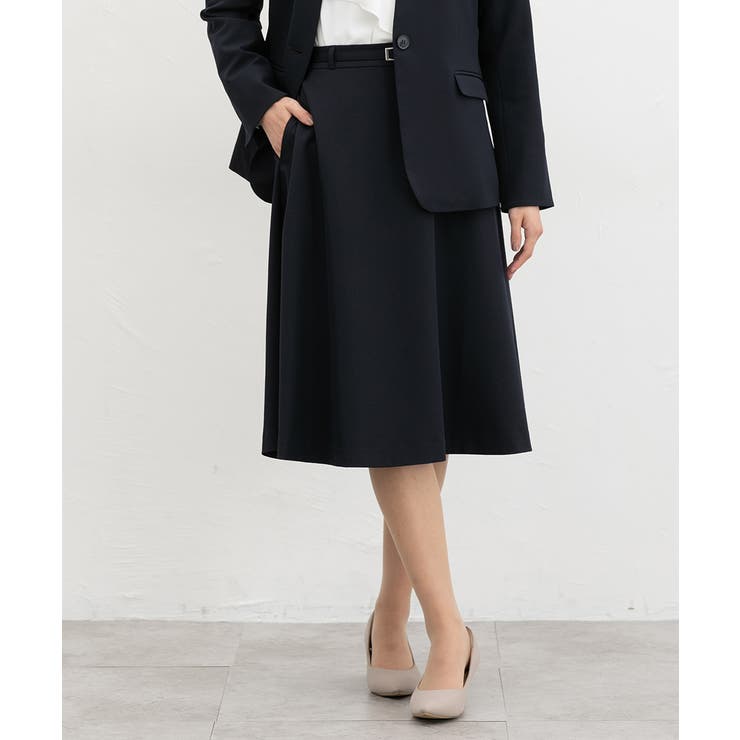 ネイビー | ボトムス スカート フレアスカート | Honeys