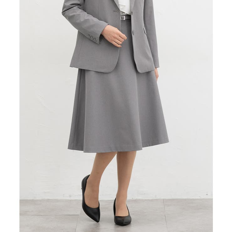 ライト杢グレー | ボトムス スカート フレアスカート | Honeys