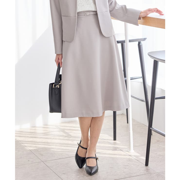 ライトグレージュ | ボトムス スカート フレアスカート | Honeys