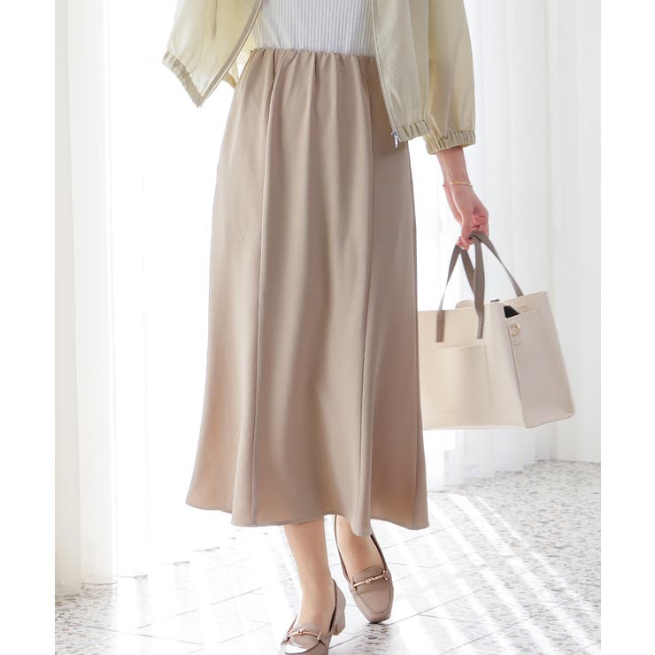 ベージュ | ボトムス スカート ロングスカート | Honeys