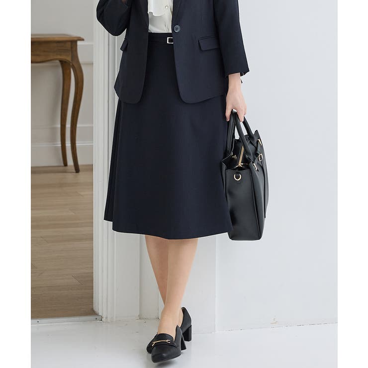 ネイビー | ボトムス スカート フレアスカート | Honeys