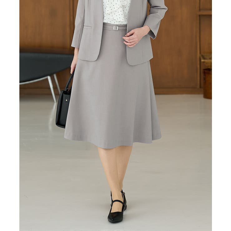 杢グレー | ボトムス スカート フレアスカート | Honeys