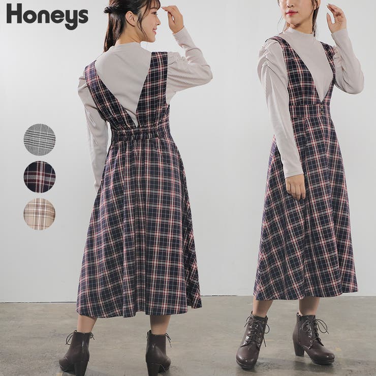 ワンピース ジャンパースカート vネック 品番 Hnsw Honeys ハニーズ のレディースファッション通販 Shoplist ショップリスト ワンピース ジャンパースカート vネック 品番 Hnsw Honeys ハニーズ のレディースファッション通販 Shoplist ショップリスト