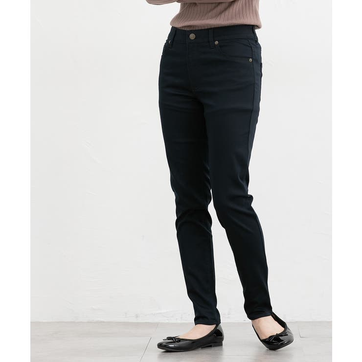 ネイビー | ボトムス パンツ スリムカラースキニーパンツ | Honeys