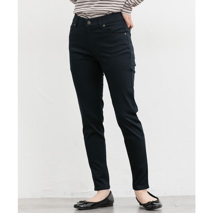 ネイビー | ボトムス パンツ スリムカラースキニーパンツ | Honeys