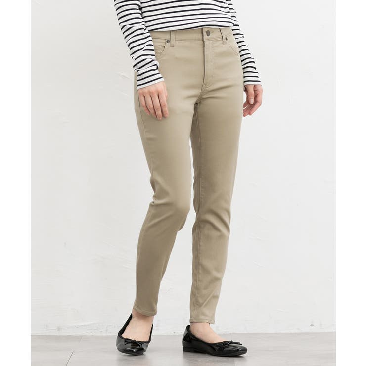 ライトベージュ | ボトムス パンツ スリムカラースキニーパンツ | Honeys