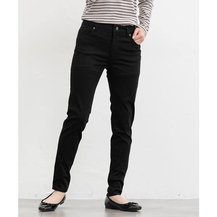 ブラック | ボトムス パンツ スリムカラースキニーパンツ | Honeys