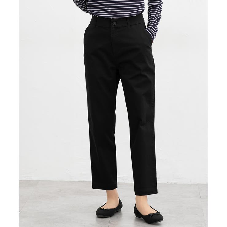 ブラック | ボトムス パンツ チノテーパードパンツ | Honeys