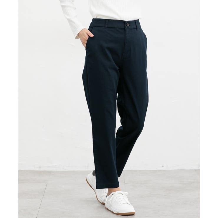 ネイビー | ボトムス パンツ チノテーパードパンツ | Honeys