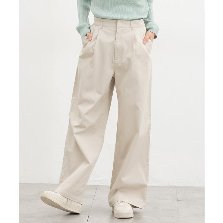 ライトベージュ | ボトムス パンツ チノパン | Honeys