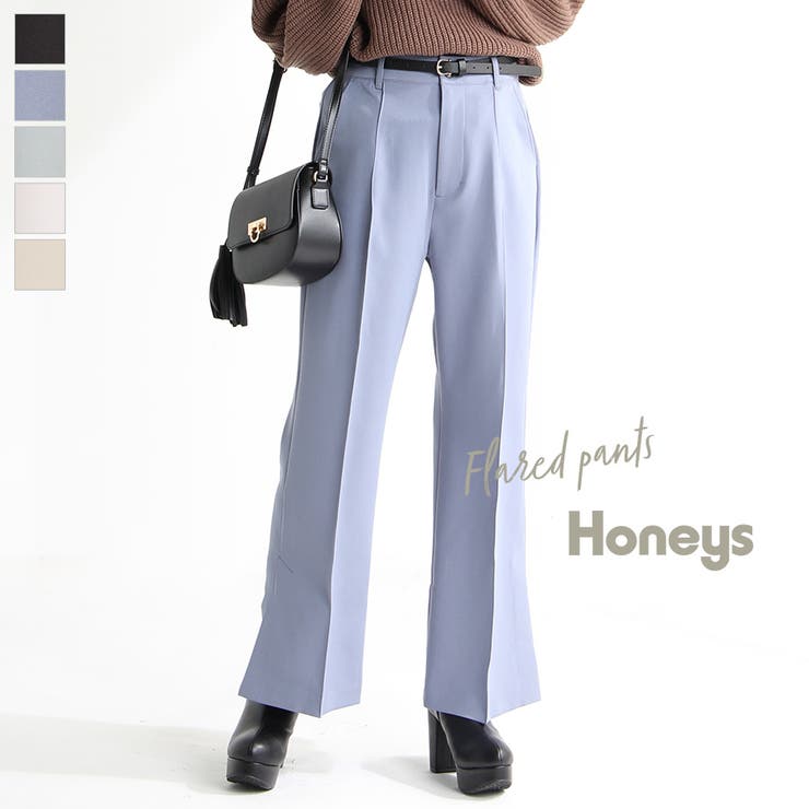 パンツ フレアパンツ レディース 品番 Hnsw Honeys ハニーズ のレディース ファッション通販 Shoplist ショップリスト