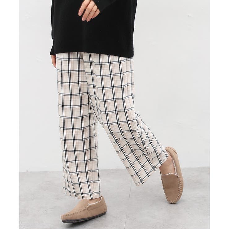 パンツ ストレートパンツ チェック[品番：HNSW0004686]｜Honeys