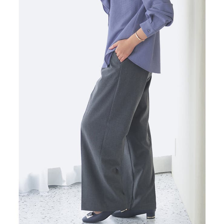 杢チャコール | ボトムス パンツ ワイドパンツ | Honeys