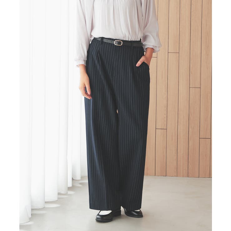 コンストライプ | ボトムス パンツ ワイドパンツ | Honeys