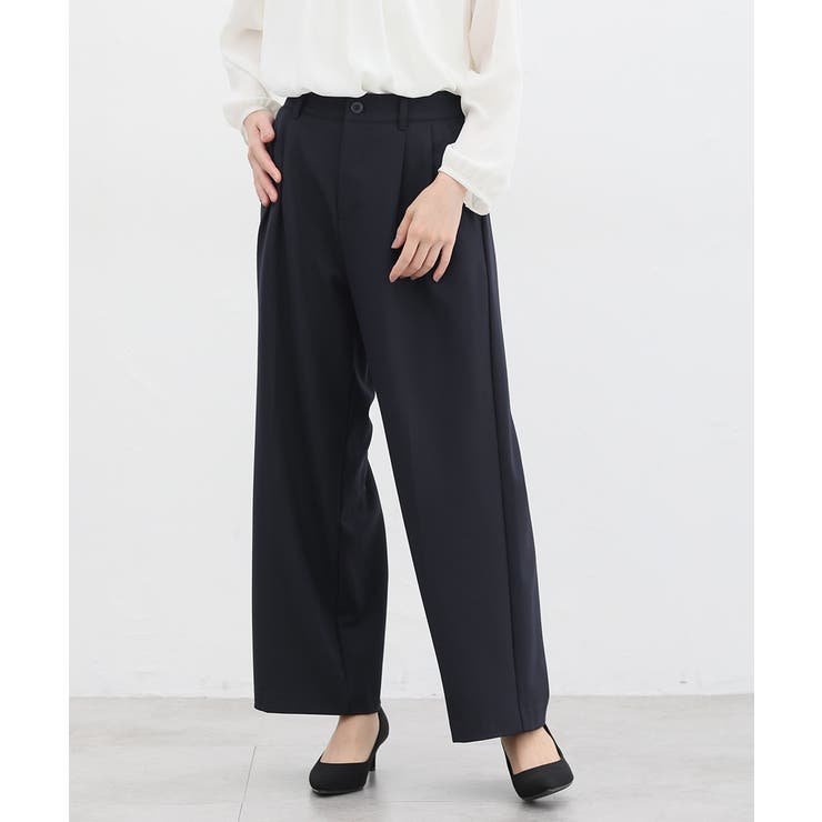 ネイビー | ボトムス パンツ 抗菌 | Honeys