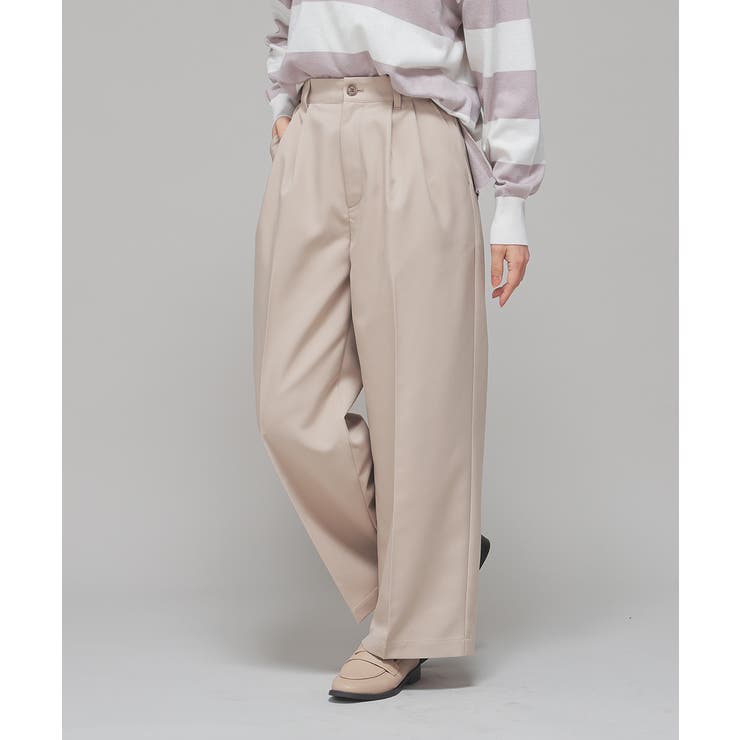 ベージュ | ボトムス パンツ ストレートパンツ | Honeys
