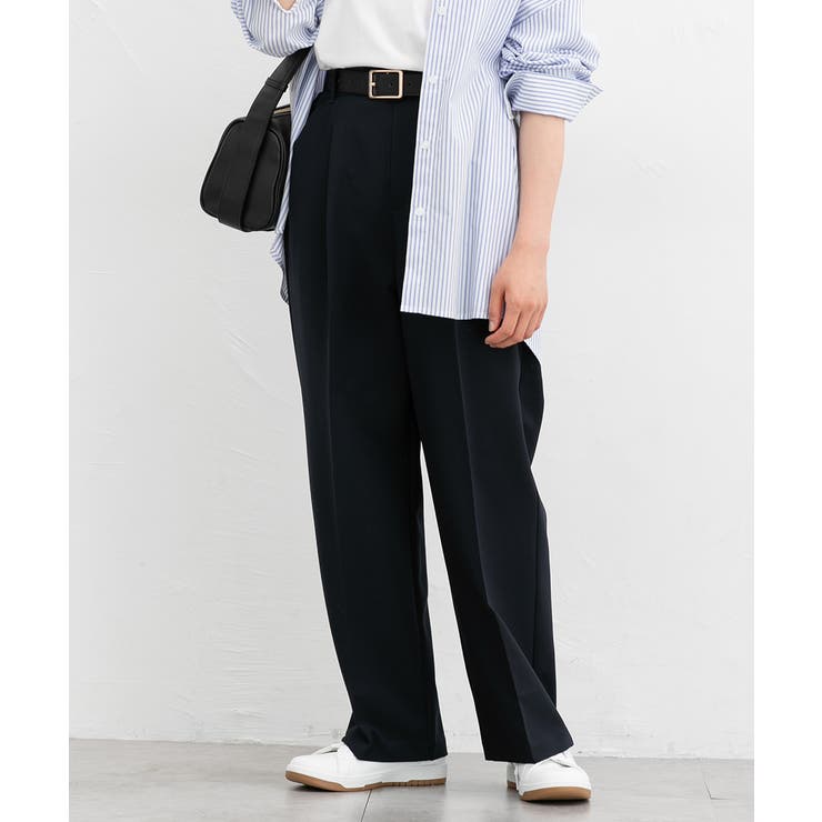 ネイビー | ボトムス パンツ 美ージーストレートパンツ | Honeys