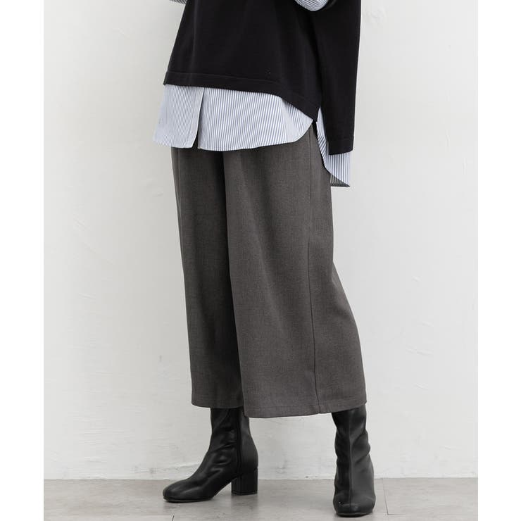 杢チャコール | ボトムス パンツ ガウチョ | Honeys