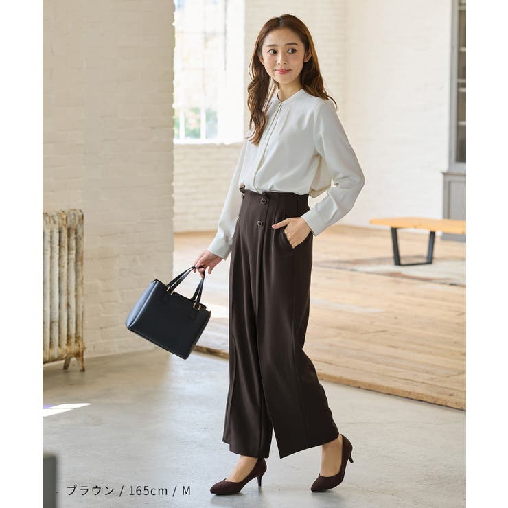 ボトムス パンツ ワイドストレートパンツ | Honeys | 詳細画像3 