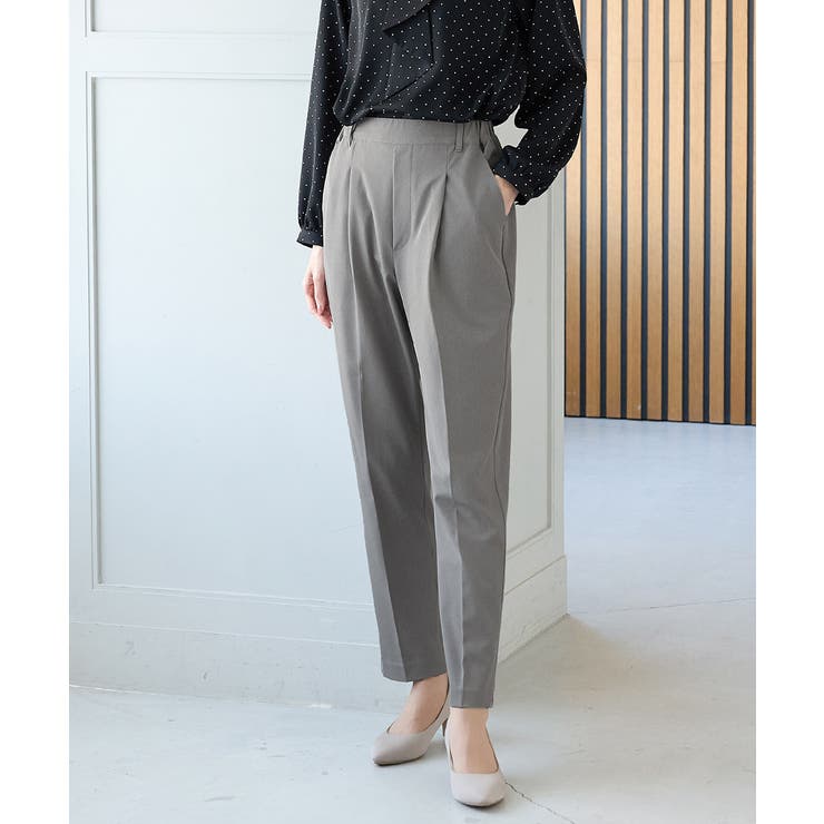 ライト杢グレー | ボトムス パンツ テーパードパンツ | Honeys