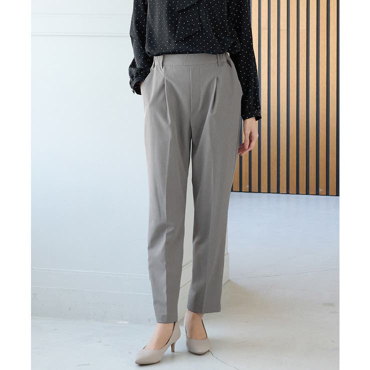 ライト杢グレー | ボトムス パンツ テーパードパンツ | Honeys