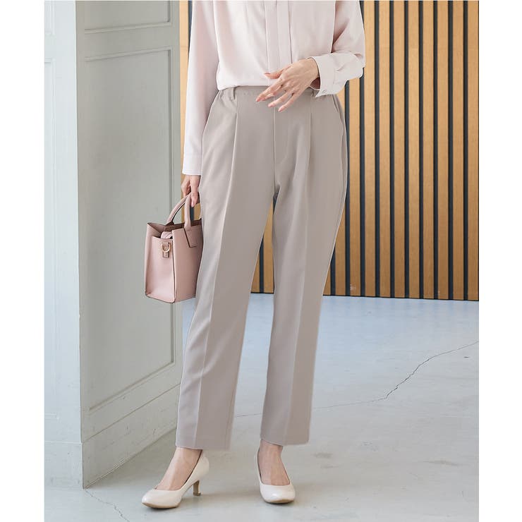 ライトグレージュ | ボトムス パンツ テーパードパンツ | Honeys