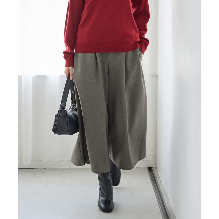 杢チャコール | ボトムス パンツ ガウチョ | Honeys